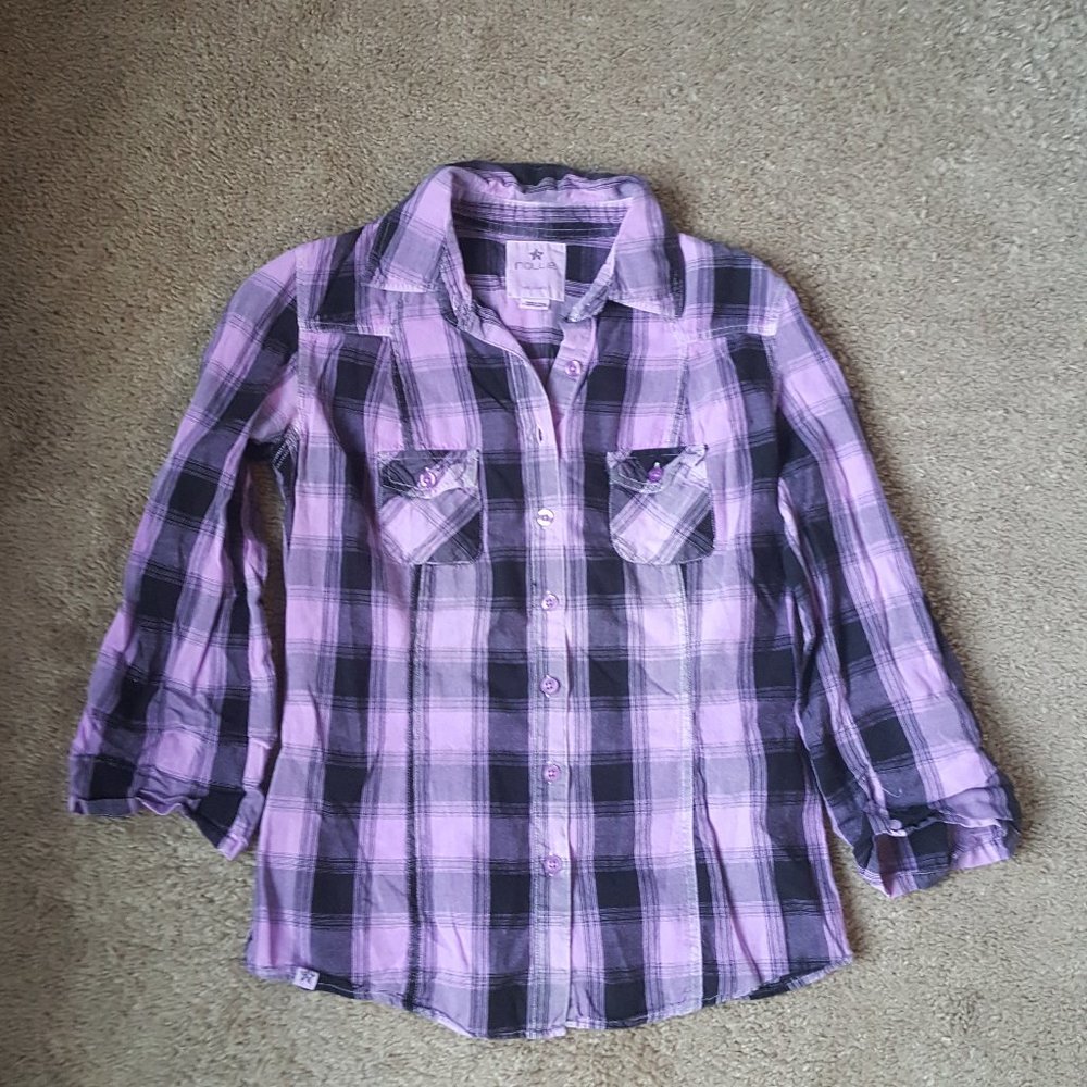 Purple Plaid Shirt